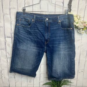 Levi’s Men’s Sz 40 502 Blue Denim HighWaist Bermuda Jean Shorts